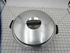 Vintage Ekco Flint 8 Qt Stainless Steel Radiant Heat Stock Pot With Lid