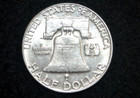 1961 D Franklin Half Dollar   90  Silver  choice Au  actual Coin   Free S h