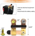 Auto Battery Disconnect Switch Blade Side Post Terminal Shut Cut Off Vehicle New