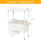 Candy Cart For Party - Cake Stand - Dessert Cart With Wheels   Storage Cabinet