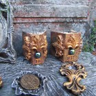 Handmade Dollhouse Mirror Miniatures Book Miniature Witch Accessories Halloween
