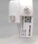 14k  White Gold  Certified 3 4cttw Ct Real Genuine Diamond Stud Earrings 