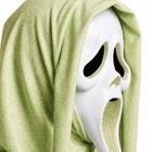 Fun World Ghost Face Adult Glitter Mask  One Size Fits Most  Pistachio Green