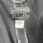 Simply Styled Blazer Jacket Womens L Black Button Front Pockets Professional