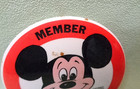 Mickey Mouse Club Member Pin Back Button 3    Walt Disney Productions