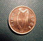 Ireland  1998  1  Penny  Grade Uncirculated  Free Shipping