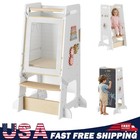 Toddler Standing Tower With Montessori Games 3 Heights Adjustable For Ages 1-6