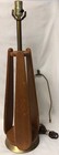 Table Light Aged Brass Tone   Wood Vintage Mid-century Modern Style   Patina 35 