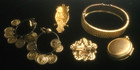  3 Vintage Women s Jewelry Lot Of 6  All 10k-12k  100  Grams