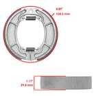 For Honda Cmx250c Cmx250c2 Rebel 250 96-04 Front Brake Pads Rear Brake Shoes