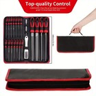 13-piece Premium File Set     6 Diamond And 6 Steel Files With Brush Case For Diy 