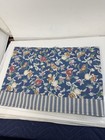 Pair Of Ralph Lauren Jardin Blue French Country Floral Window Valences 82x13