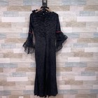 Countess Vamipretta Vampire Costume Dress Black Red Adult Womens Large