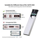 Aluminum Usb 3 2 Gen 1 M 2 Sata Ssd Enclosure Adapter  External Sata Ngff Bas   