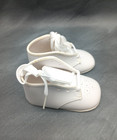Vintage White Baby Shoes Made In Usa Size 1