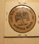 Waynesville Missouri Wooden Nickel Token - Civil War Centennial 5c Face Value
