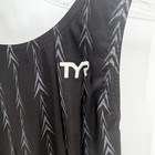Tyr Fusion 2 Aeroback Short John Swimsuit Womens 28 Black Gray Pattern