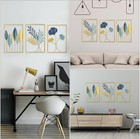 Gold Leaf Wall Decor Modern Wall Art Home Decor  Set Of 3 Metal Wall Decor