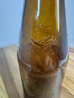 Vintage Anheuser-busch Budweiser Bottle Embossed Eagle Amber Brown Glass Empty