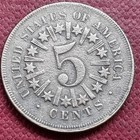 1866 Shield Nickel 5c Better Grade Xf Details  94319