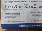 Wonder Art Latch Hook Kit   Open Box    Moonlight Meow   15 X 20 Kitty Cats