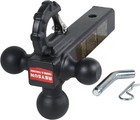 Forged Tri-ball Trailer Hitch With Hook 2in Receiver Locking Tow Hitch Matt 