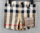 Burberry Royston Checked Stretch Shorts Baby Boys 6m Archive Beige Belt Loops 