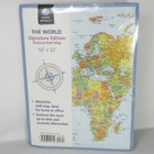 New Sealed Rand Mcnally Signature Political Color Wall Map Of The World 50 x32 