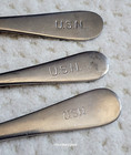 Vintage Us Navy Usn Fork   2 Tablespoon Silco Wallco Stainless Flatware