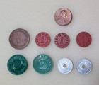 Vintage State Sales Tax Tokens  Emergency Relief Fund  Utah Opa  Az  Lot Of 8