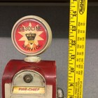 Fire Chief Gasoline Pump Coin Bank  14  Metal  812 