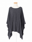 Tienda Ho Black Lagenlook Boho Poncho Tunic Top Cotton Floral Os Oversized