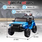 12v Kids Electric Car Ride On Toys Truck W remote  Led battery Powered Wheels