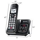 Panasonic Cordless Phone Answering Machine Expandable Call Block 1 Handset Black