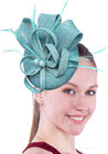 Women s Fascinator Hat Fake Sinamay Feather Tea Party Pillbox Flower Derby Churc