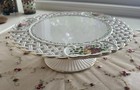 Royal Albert Old Country Roses Reticulated Pedestal Wedding Memories Cake Stand