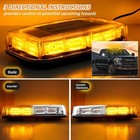 For Construction Tow Trucks Snow Plows 72 Led Roof Top Strobe Beacon Light Bar