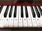Removable Piano Keyboard Stickers Beginner Note Labels For 88 61 54 49 37 Keys