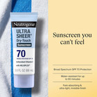 Neutrogena Ultra Sheer Dry Touch Sunscreen Spf 70 Lotion 3oz Water Resistant