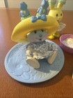 Vtg Tea Bunnies Lot 4 Tea Cup Saucers Hats  Little Bunny Tulip  Iris  Daisy More