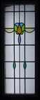 Large Old English Leaded Stained Glass Window Pretty Abstract 45 1 4  X 17 1 2 