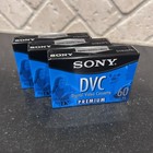 Sony Dvc Premium Digital Video Cassette 60 Min Lot Of 3 Dvm60prr Sealed New