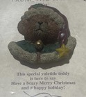 Russ Berrie Bears From The Past Teddy Bear Christmas Santa Pin Vintage New