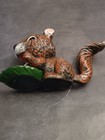 9x5 5 Inch Squirrel Mechanical Cast Iron Coin Bank