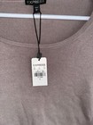 Nwt Express Womens Bodycon Sweater Dress Sz L Tan Rayon Blend Long Sleeve