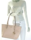 Michael Kors Jet Set Travel Medium Carryall Leather Tote Bag Ballet 