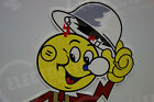Reddy Kilowatt Hard Hat Tipper Electric Power Die Cut Sign Electrician Gift