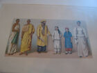 Vintage Semi Antique French Asie Asien Asia Asian Fashion Print 