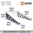 Stand For Pioneer Dj Djm-v10 Stand - 15   - Open Style