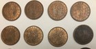 1870-1945 Ceylon 1 Cent British Sri Lanka  Lot Of 20 Bronze Coins-22mm